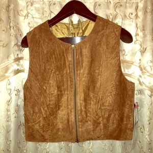Samantha Edwards light suede ladies vest
